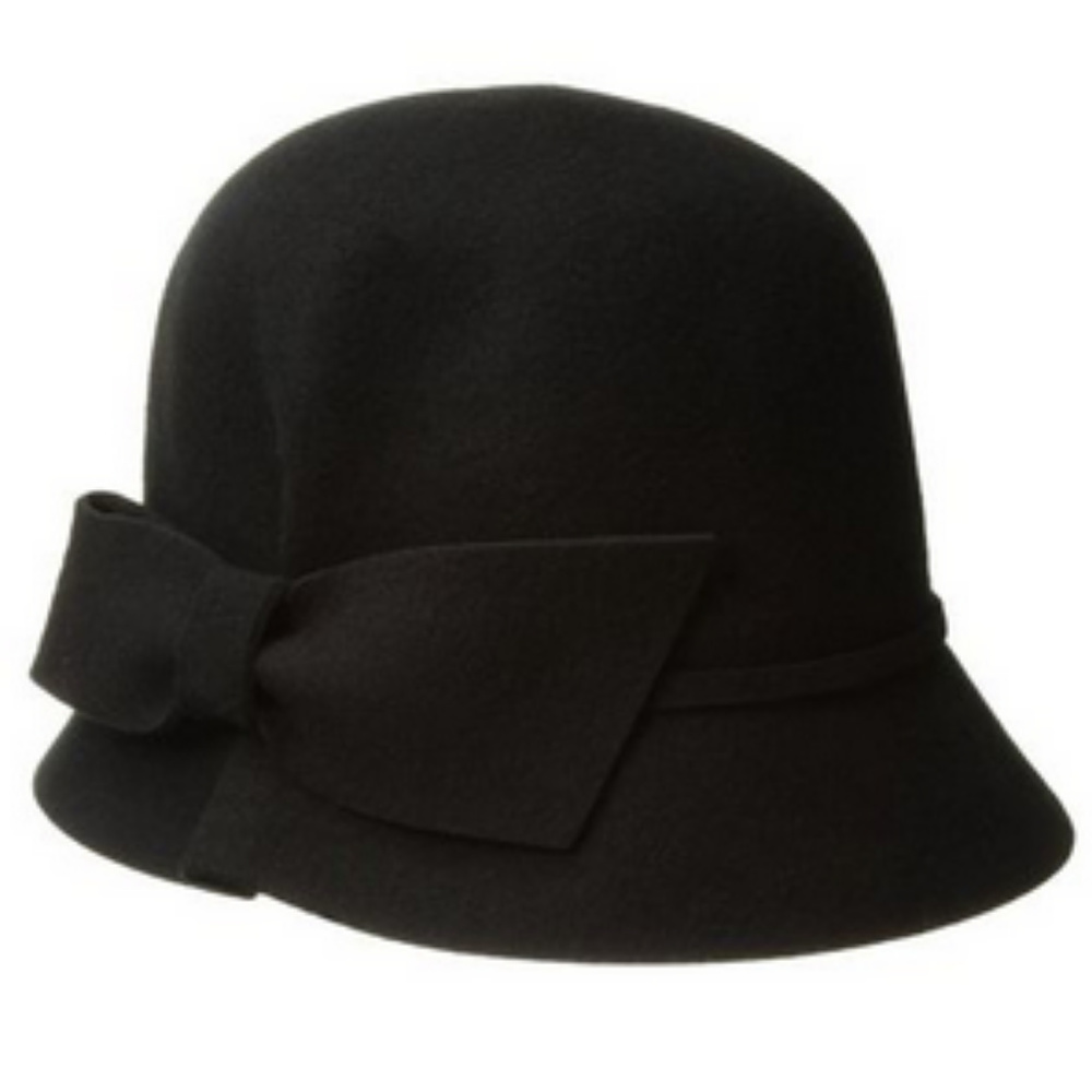 BETMAR Black 100% Wool Fashion Hat